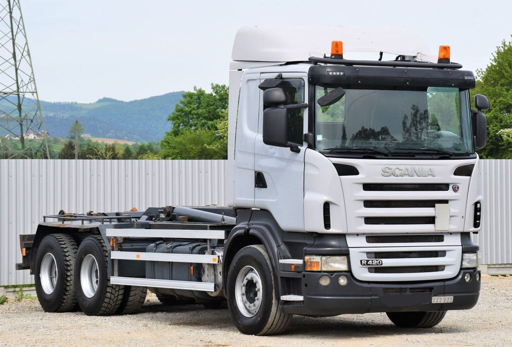 הַחכָּרָה Scania R 420 Abrollkipper *6x4* Top Zustand !  Scania R 420 Abrollkipper *6x4* Top Zustand !: תמונה 3