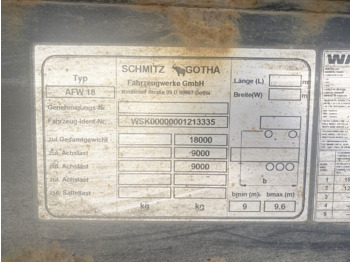 קרון נגרר מוביל מכולות/ החלפת גוף Schmitz Cargobull AWF 18 AWF 18: תמונה 5