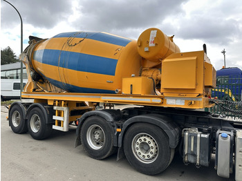 מערבל בטון סמיטרליילר TURBO'S HOET 2-AS MIXER 10m³ INTERMIX BETONMIXER / CONCRETE MIXER + BUITENMOTOR DEUTZ ENGINE 6 CYL - 2-AS BPW - GOEDE STAAT - BELGISCHE PAPIEREN: תמונה 2