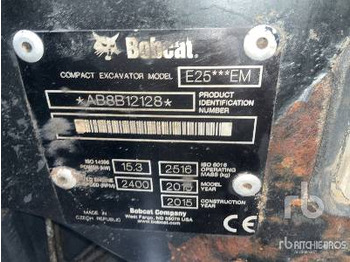 מיני מחפר BOBCAT E25-EM: תמונה 5