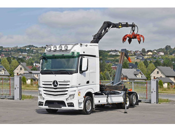 משאית הרמת וו, משאית מנוף Mercedes-Benz ACTROS 2551 * ABROLLKIPPER * LIV L120 Z3 (88): תמונה 2