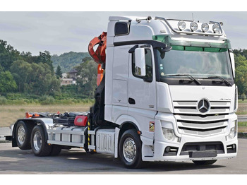 משאית הרמת וו, משאית מנוף Mercedes-Benz ACTROS 2551 * ABROLLKIPPER * LIV L120 Z3 (88): תמונה 3