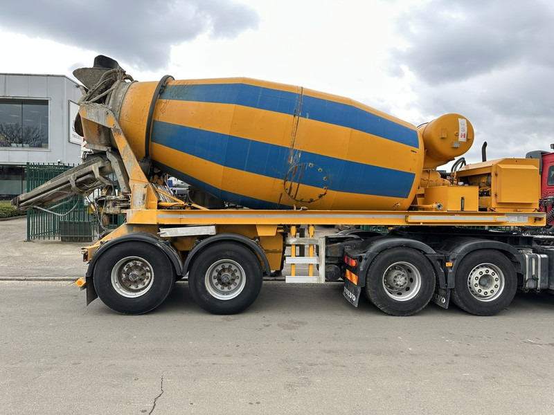 מערבל בטון סמיטרליילר TURBO'S HOET 2-AS MIXER 10m³ INTERMIX BETONMIXER / CONCRETE MIXER + BUITENMOTOR DEUTZ ENGINE 6 CYL - 2-AS BPW - GOEDE STAAT - BELGISCHE PAPIEREN: תמונה 13