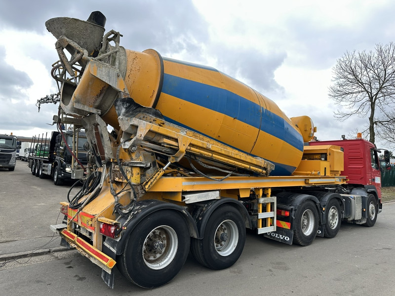 מערבל בטון סמיטרליילר TURBO'S HOET 2-AS MIXER 10m³ INTERMIX BETONMIXER / CONCRETE MIXER + BUITENMOTOR DEUTZ ENGINE 6 CYL - 2-AS BPW - GOEDE STAAT - BELGISCHE PAPIEREN: תמונה 16