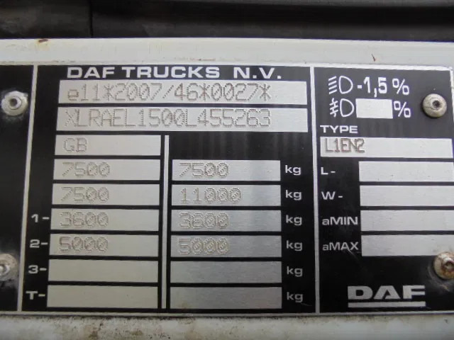 משאית ואקום DAF LF 180 FA: תמונה 19