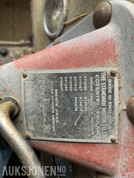 הַחכָּרָה  1954 Massey Ferguson TEA 1954 Massey Ferguson TEA: תמונה 9