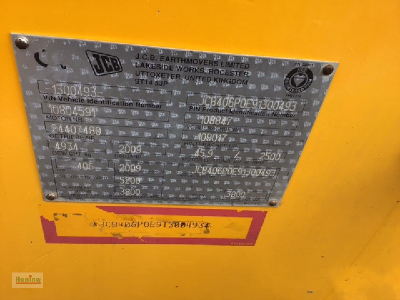 מעמיס גלגלים JCB 406: תמונה 12