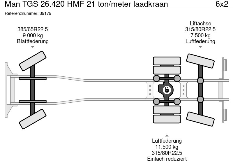 משאית הרמת וו, משאית מנוף MAN TGS 26.420 HMF 21 ton/meter laadkraan: תמונה 18