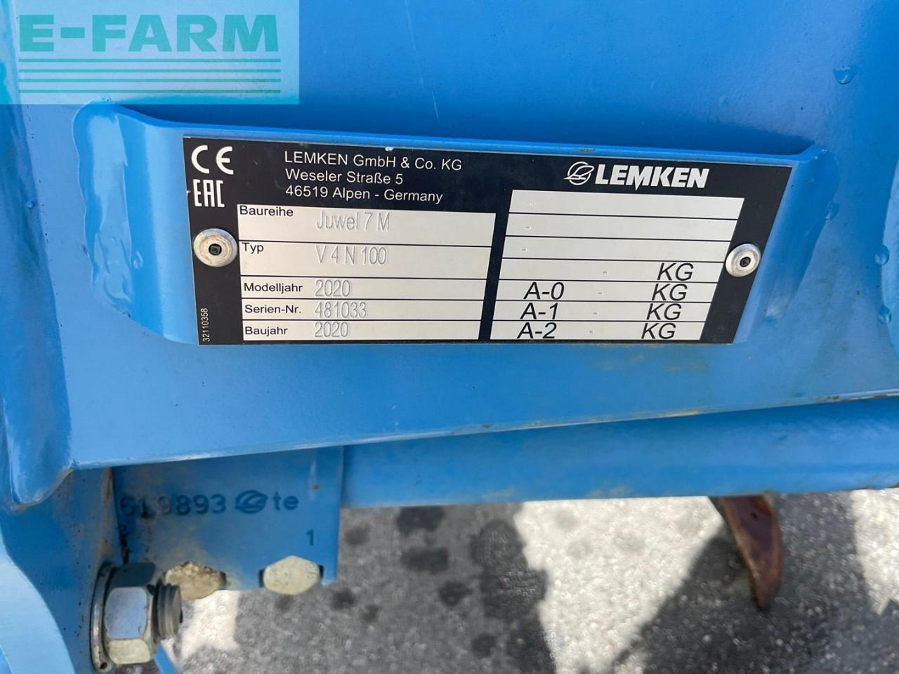 מחרשה Lemken Juwel 7M: תמונה 8