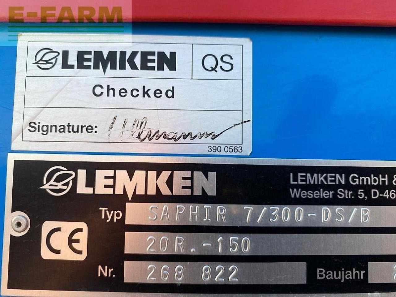 מקדחת זרעים Lemken saphir 7/300: תמונה 10