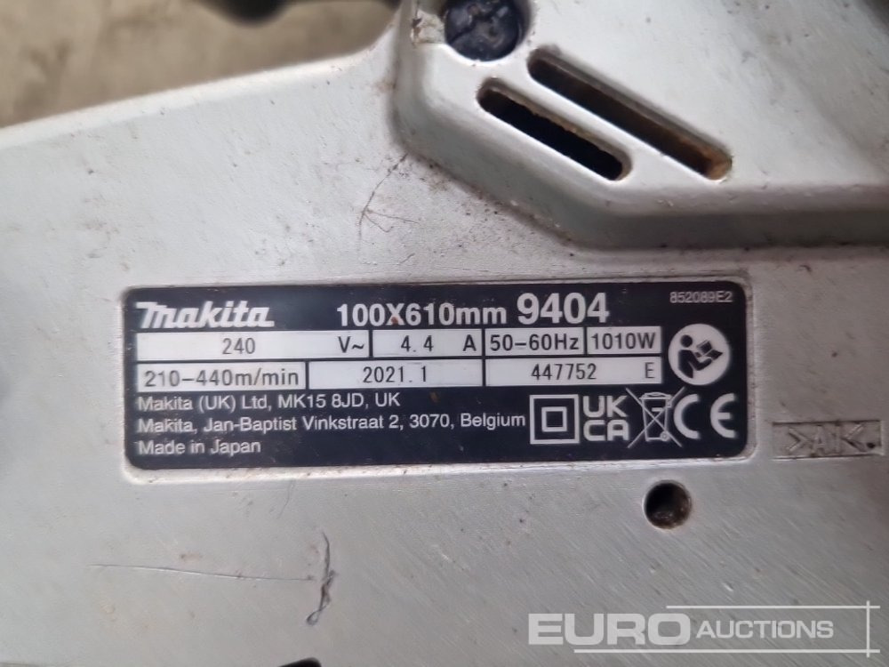 ציוד בנייה Makita 9404 240 Volt Belt Sander: תמונה 15